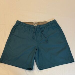L.L. Bean Men’s Large Blue Dock Shorts Drawstring Two Pockets
